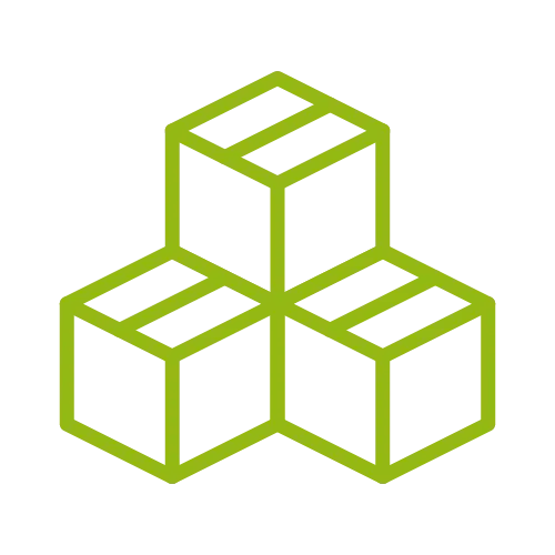 Gestapelte Storage Boxen Icon
